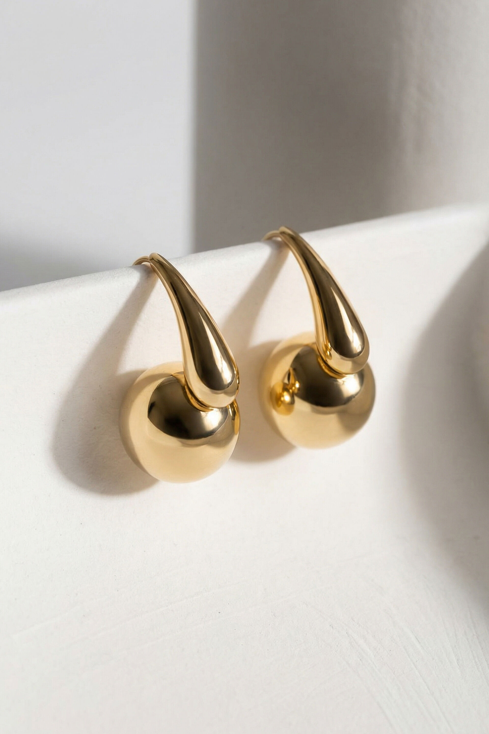 Golden Grace Stud Earrings, , image 1